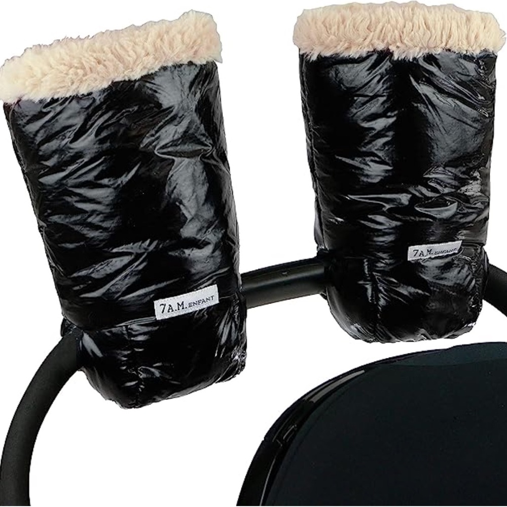 7 A.M. Enfant Warmmuffs Black Stroller Hand Muffs